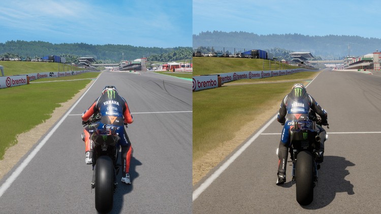 Po lewej MotoGP 25, po prawej MotoGP 26