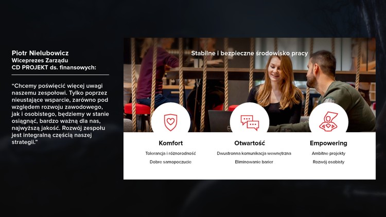 Pracownicy wychodzą na pierwszy plan, Nowa strategia CD Projektu – rozejść się, wszystko jest ok