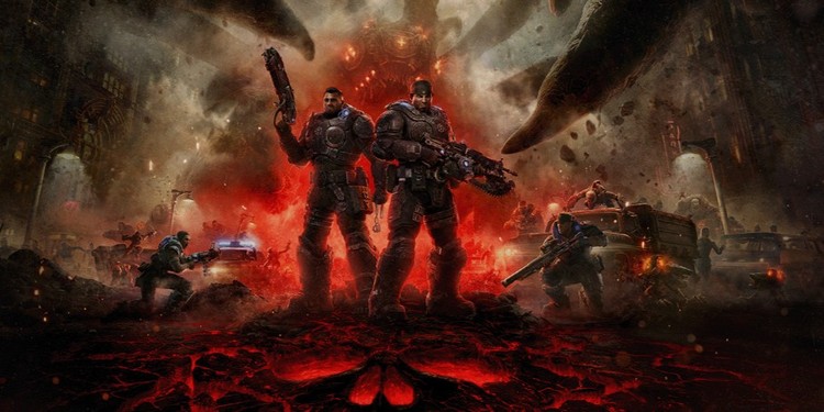 6. Gears of War – Śmierć wychodząca spod ziemi, Najlepsze postapokaliptyczne światy – 10 najciekawszych wizji ludzkości po apokalipsie