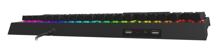 Genesis Thor 210 RGB – HUB USB i audio z RGB za 150 zł, Klawiatura dla graczy z HUBem USB - ranking TOP 5