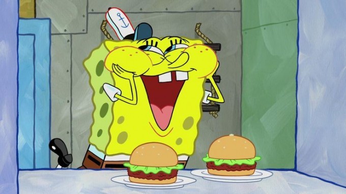 Przepis na burgera jak z bajki, Burger inspirowany Kraboburgerem ze Spongeboba