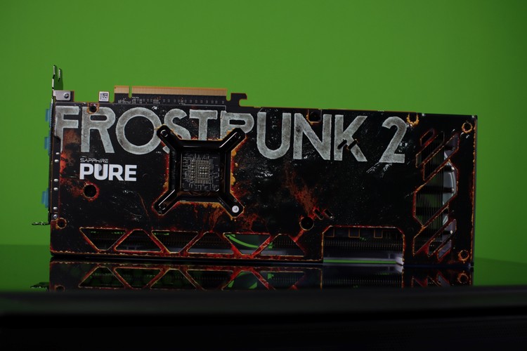 Sapphire PURE AMD Radeon RX 7700 XT Frostpunk 2 Edition - backplate