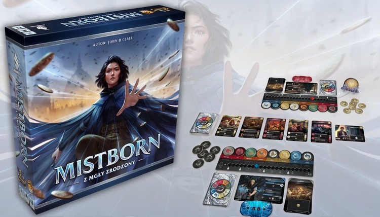 10. Mistborn: Z mgły zrodzony, TOP 10 najbardziej wyczekiwanych gier planszowych 2025 roku