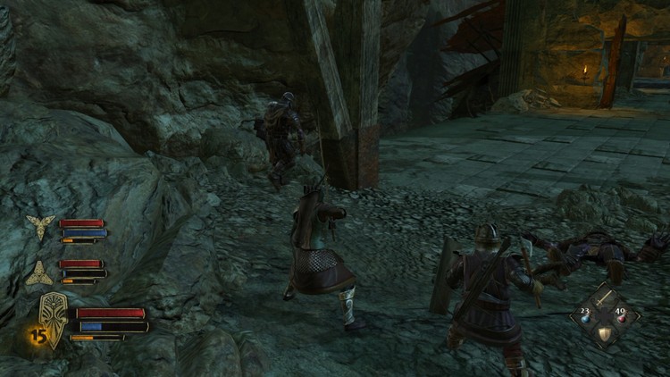 The Lord of the Rings: War in the North - Legacy Edition (ork nieustannie idący w stronę filaru)