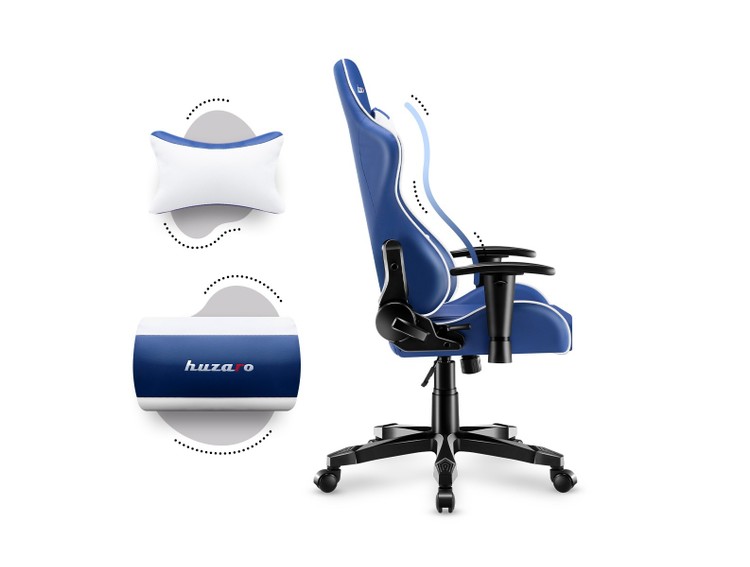 HUZARO RANGER 6.0 Blue – mini-fotel gamingowy do 160 cm, Szukasz prezentu dla swoich młodych? Sprawdź nasze propozycje!