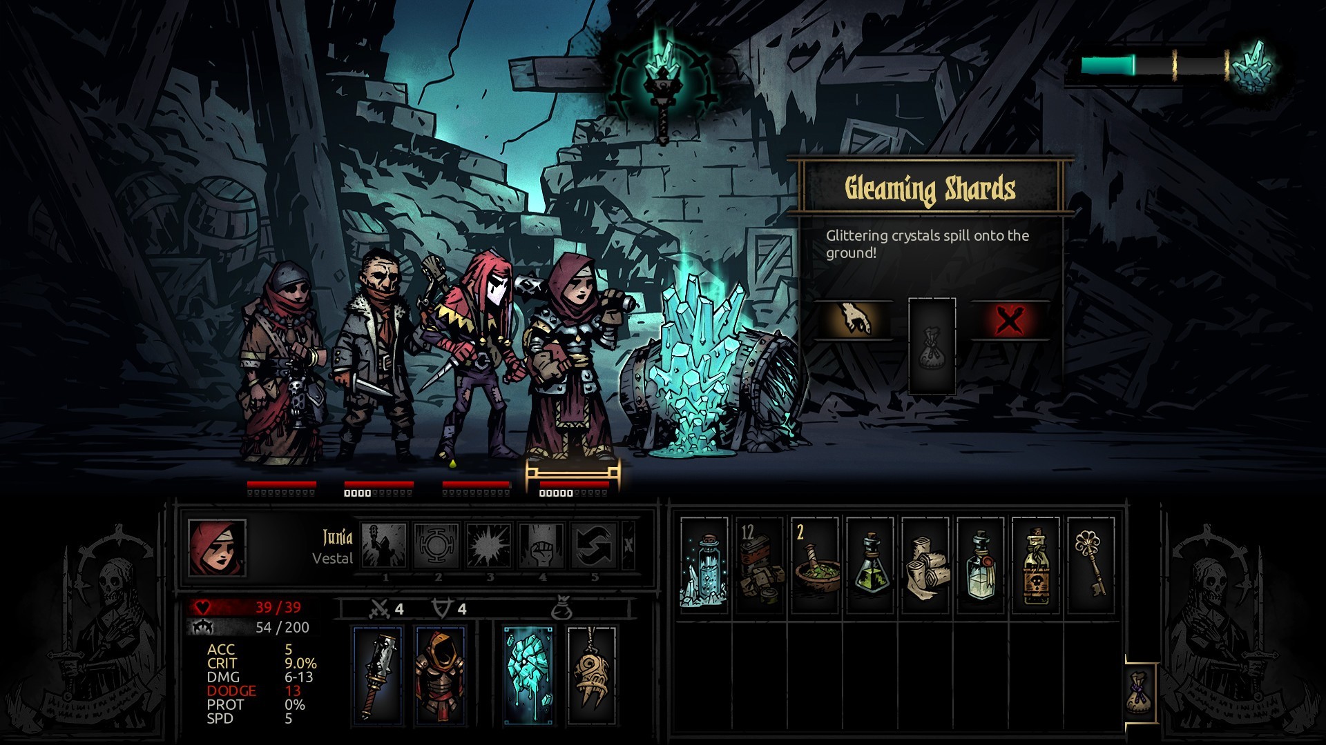 darkest-dungeon-the-color-of-madness gameplay