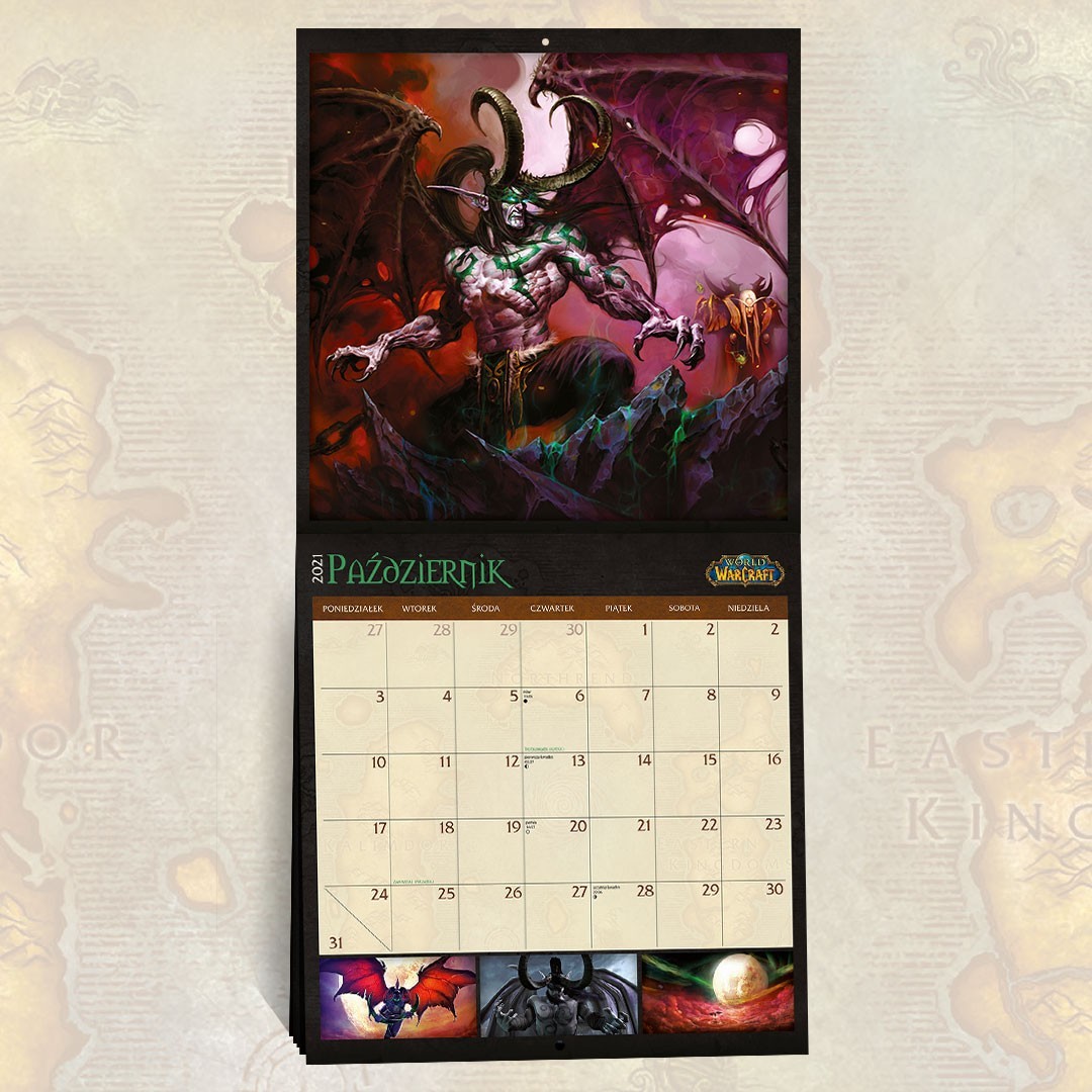 Kalendarz ścienny World of Warcraft Insignis