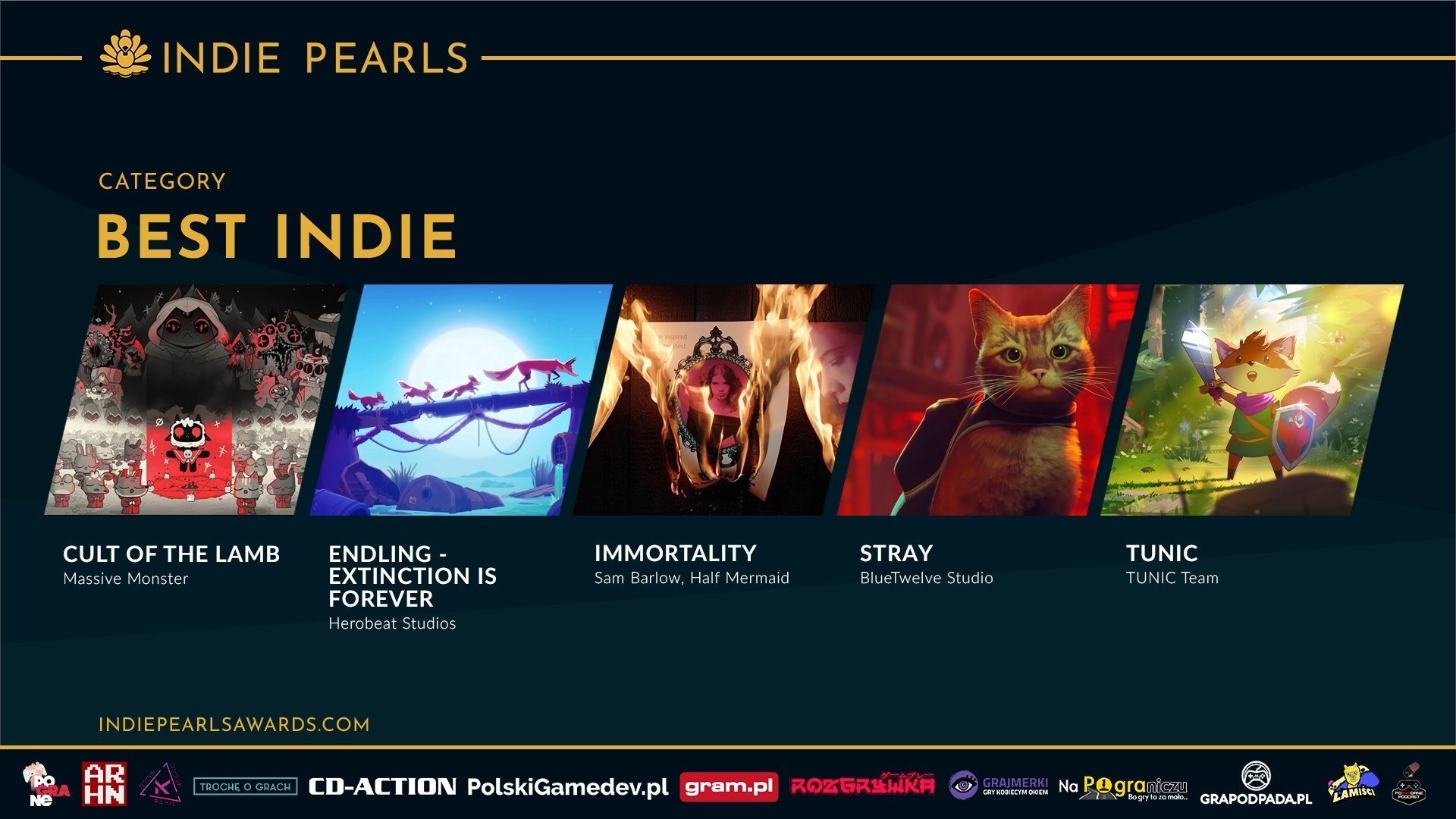 Indie Pearls Awards - nominacje