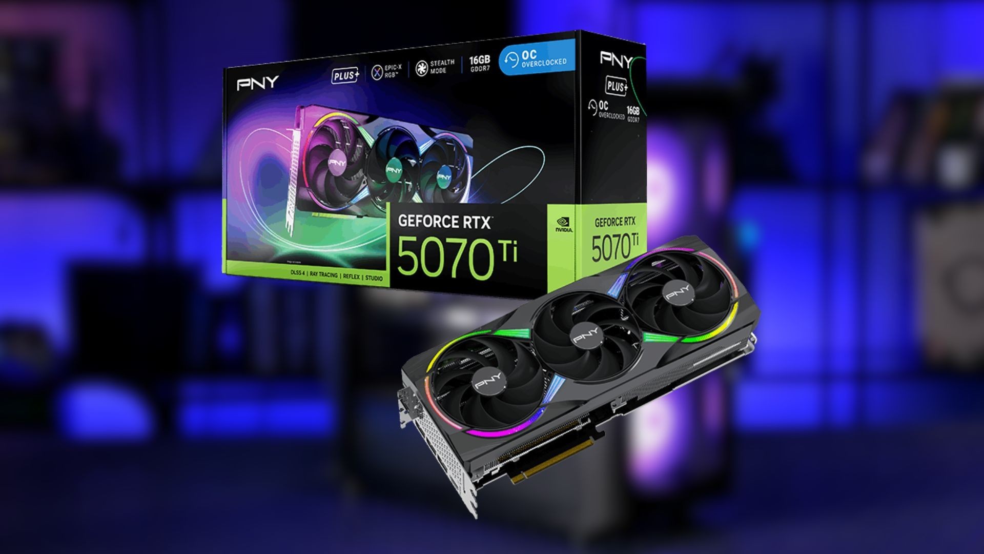 Oto RTX 5070 Ti z trzema wentylatorami od PNY