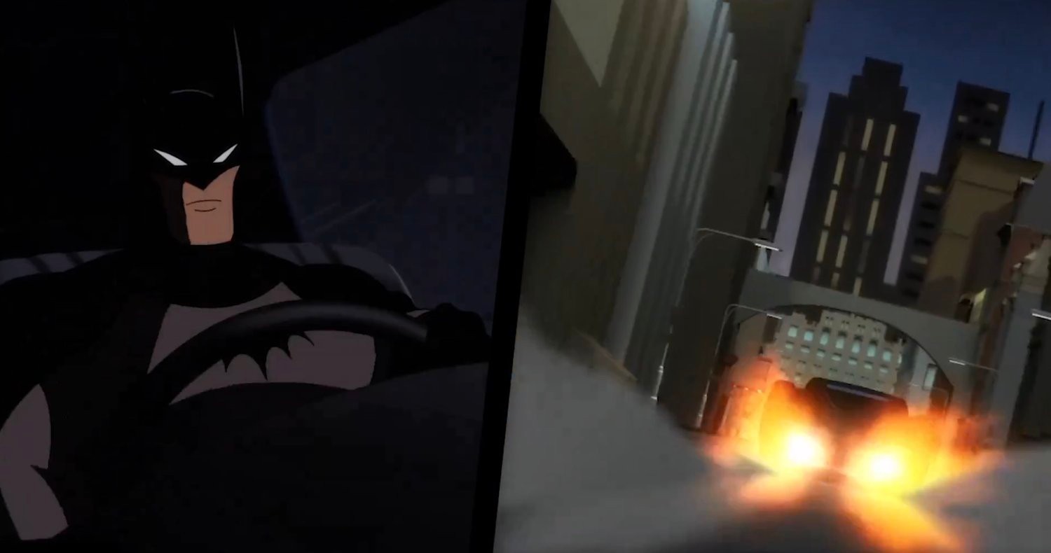 The Batmobile in a wild chase through the streets of Gotham. The first trailer for Batman: Caped Crusader has been released.