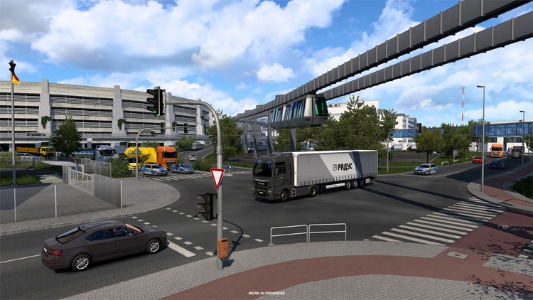 Odświeżone niemieckie drogi w Euro Truck Simulator 2. Twórcy pokazali kolejny region