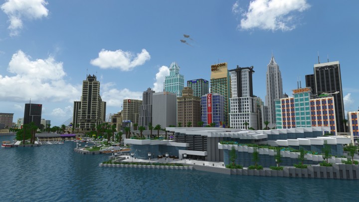 Greenfield to Minecraftowe miasto, które 400 graczy budowało przez ponad 9 lat