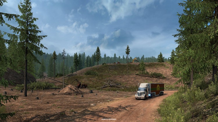 Stan Idaho na obszernym gameplayu z American Truck Simulator
