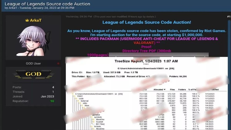 League of Legends – skradziony kod źródłowy trafił na aukcję
