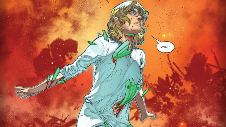 Moment śmierci chrześnicy Dooma w komiksie