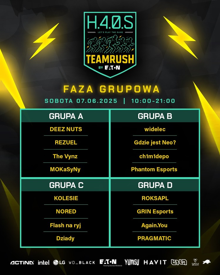 H.4.0.S: TeamRush – dwudniowe zmagania w CS2, Turniej CS2 H.4.0.S: TeamRush już w ten weekend w Warszawie. Darmowy wstęp i transmisja online