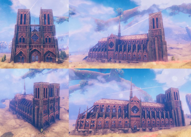 Katedra Notre Dame w Valheim. Gracz stworzył niesamowitą budowlę