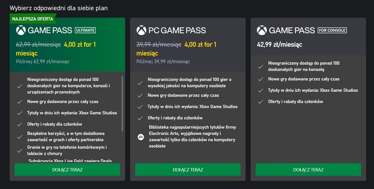 Promocja Xbox Game Pass za 4 złote znów dostępna. Microsoft przywrócił ofertę, Xbox Game Pass za 4 złote powrócił. Wybrani gracze mogą skorzystać z promocji