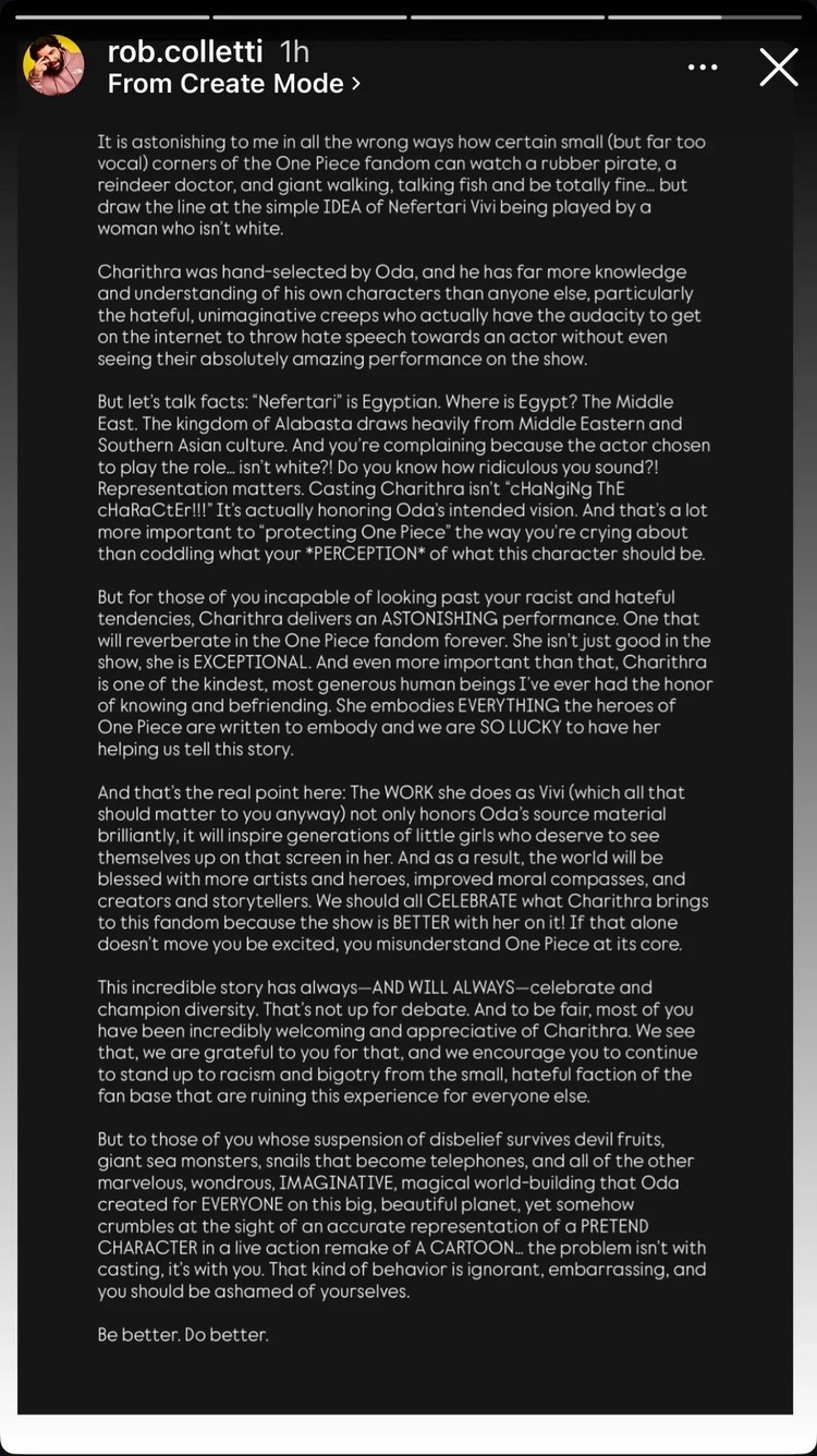 Oświadczenie Roba Collettiego