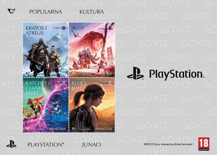 Kolekcjonerskie znaczki z gier Sony, PlayStation wypuściło oficjalne znaczki ze swoimi grami. Limitowana edycja dla kolekcjonerów