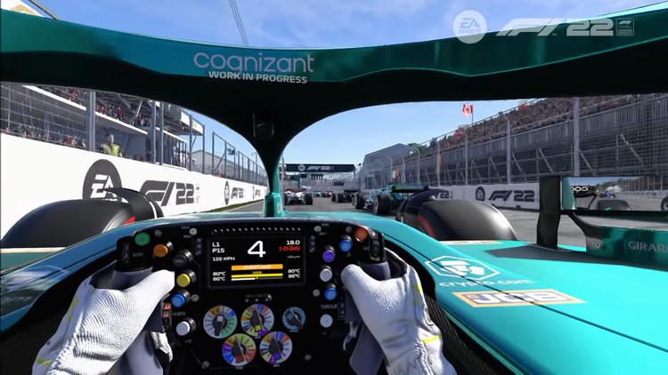 F1 22 zachwyca w trybie VR na PC. Zobaczcie nowy gameplay z gry Codemasters