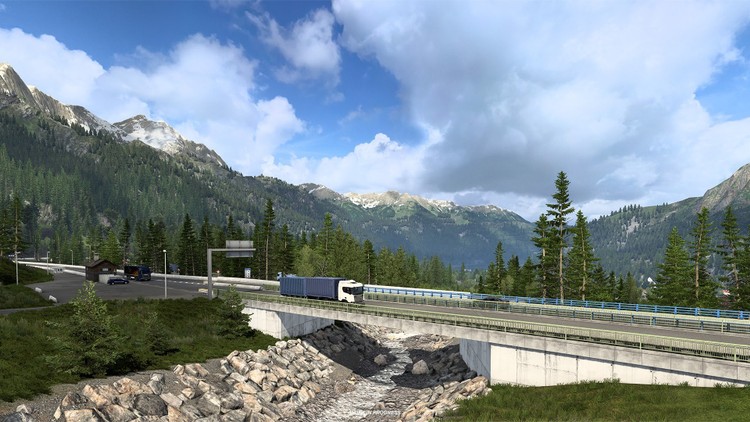 Euro Truck Simulator 2 – odświeżone drogi wokół Dachu Europy. Nowe materiały