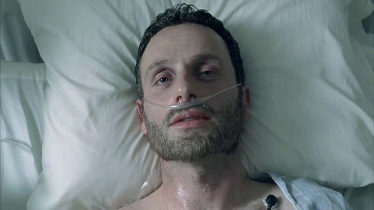 Co stało się Rickowi przed apokalipsą zombie, że trafił do szpitala?