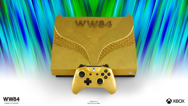 Xbox One X z motywem Wonder Woman, czyli... futerko, sznurek i 24-karatowe złoto