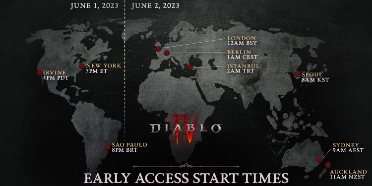 Diablo IV – od kiedy będzie można grać?, Kiedy ruszają serwery Diablo IV? Konkretna data preloadu i wczesnego dostępu