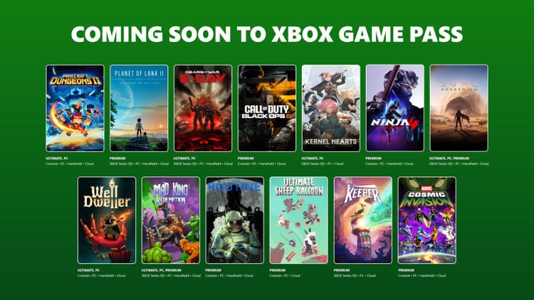 Oferta Game Pass na drugą połowę września i pierwsze dni października