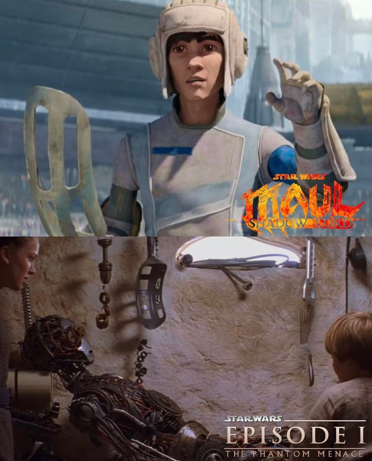 Gwiezdne wojny: Maul - Mistrz Cienia i Gwiezdne wojny: Część I – Mroczne widmo