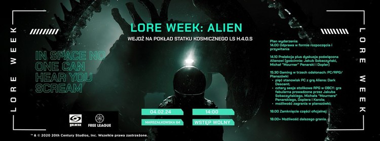 Lore Week: Alien w H.4.0.S. Nadchodzi wydarzenie dla wszystkich fanów Obcego