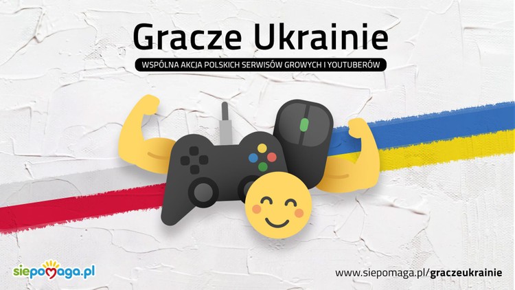 Polscy gracze dla Ukrainy! Oficjalna zbiórka społeczności gamingowej w Polsce