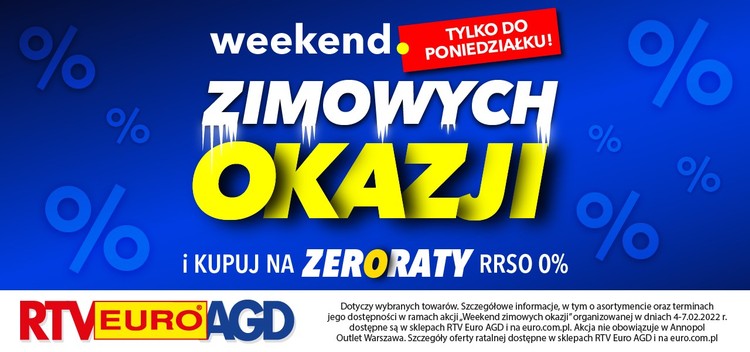 Weekend Zimowych Okazji w RTV Euro AGD! Masa promocji dla graczy i nie tylko