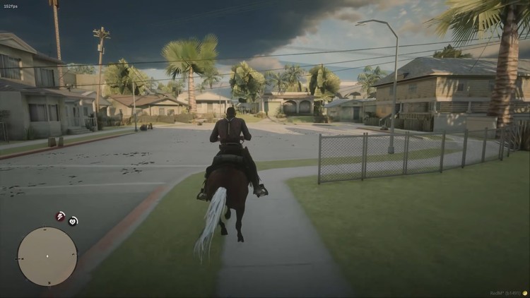 Mapa Grand Theft Auto: San Andreas w Red Dead Redemption 2