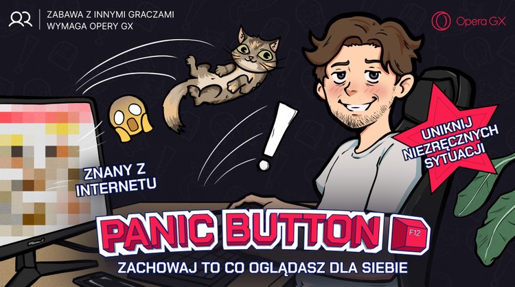 Panic Button od Opera GX: chroń swój ekran przed ciekawskimi! 