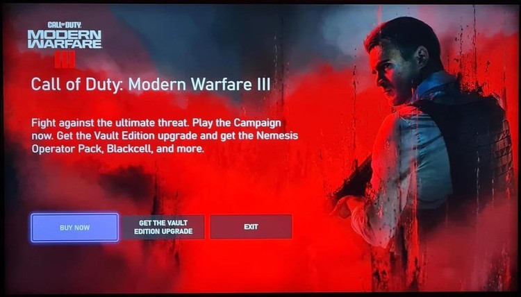 Kontrowersyjne reklamy Modern Warfare 3 na Xboxach, Kontrowersyjna reklama Call of Duty: Modern Warfare III na Xboksach