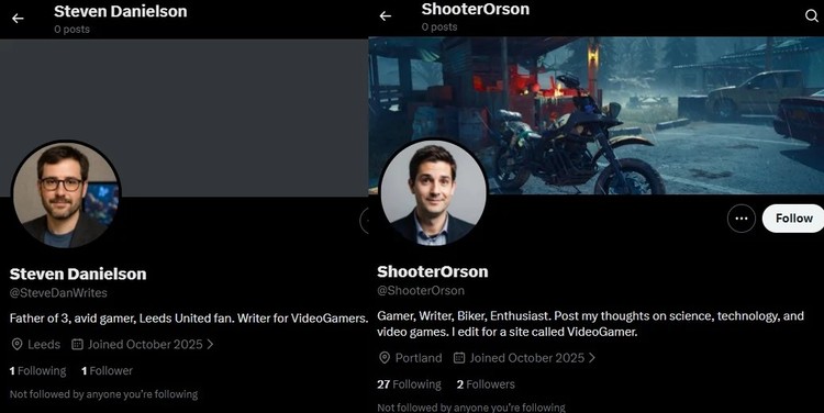 Konta fikcyjnych redaktorów na platformie X