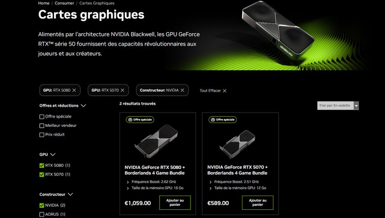 Nvidia przestała sprzedawać RTX 5090 i RTX 5080 Founders Edition