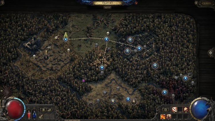 Path of Exile 2 - mapa świata (world map)