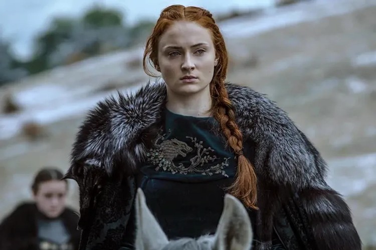 Sophie Turner jako Sansa Stark w Grze o tron