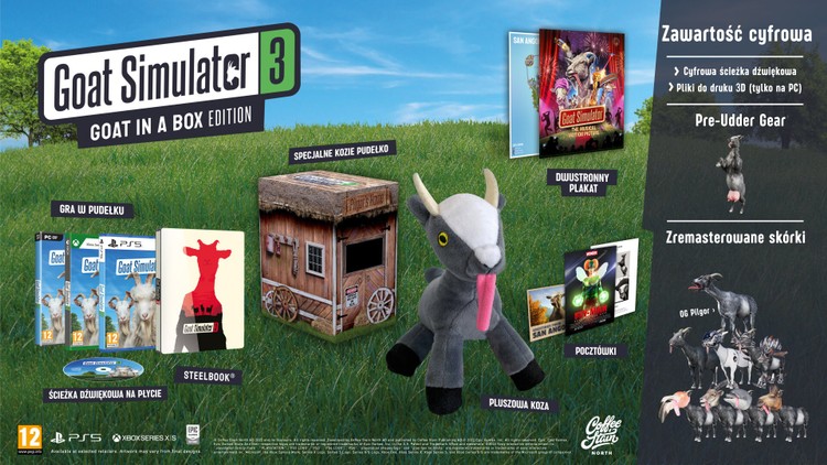 Goat Simulator 3 z genialną kolekcjonerką. W zestawie urocza koza