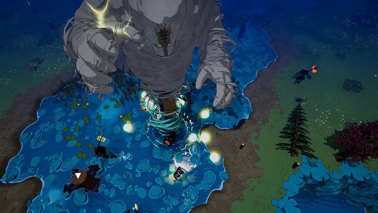 Wikingowie w akcji na gameplayu z Tribes of Midgard na PlayStation 5