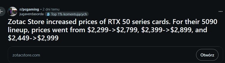 ZOTAC idzie w ślady Corsair...