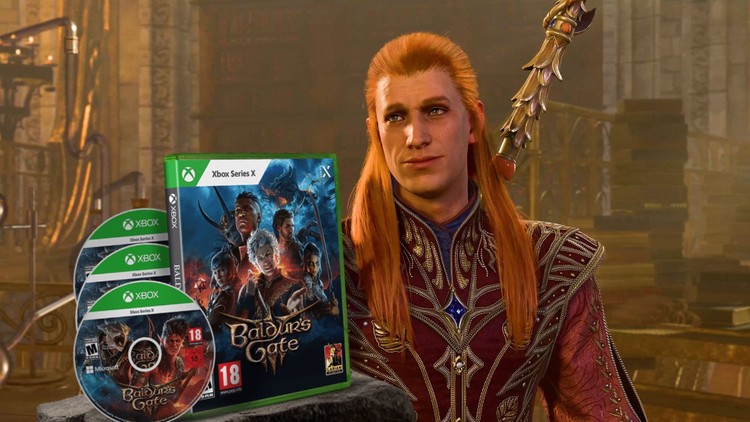Fizyczne wydanie Baldur’s Gate 3 na Xbox jednak na 4 płytach. Zabrakło 500 MB