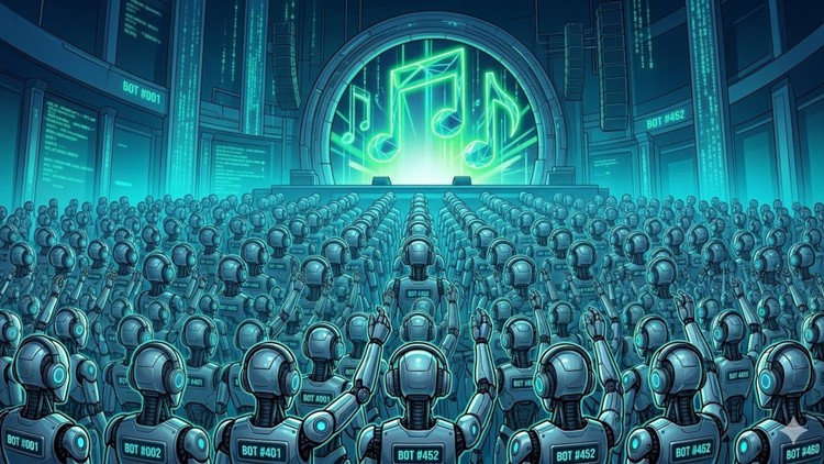 Boty “słuchały” muzyki stworzonej przez AI.