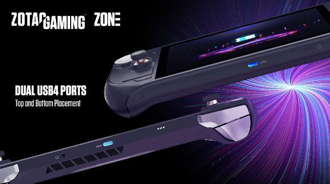 Dwa porty USB 4, ZOTAC GAMING ZONE - czym zaskoczy ten handheld do gier?