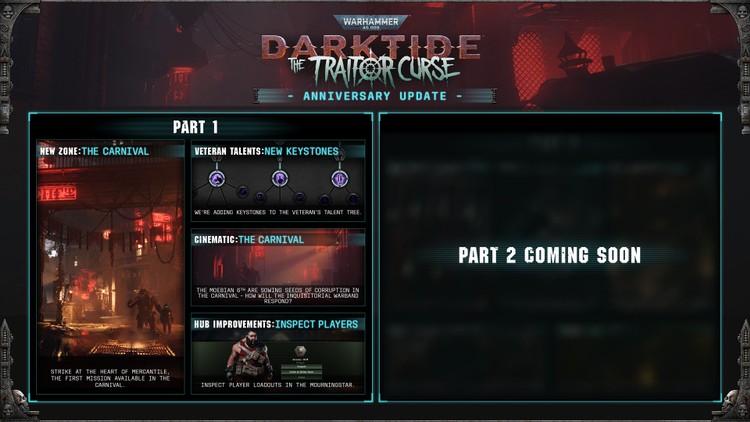 Warhammer 40,000: Darktide – rocznicowa aktualizacja, Warhammer 40K: Darktide – twórcy świętują rocznicę premiery. Darmowa zawartość