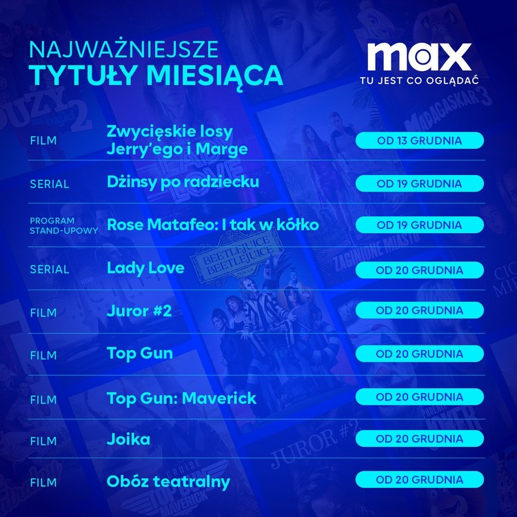 Max – premiery na grudzień