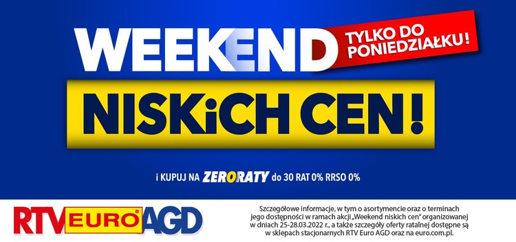 Weekend niskich cen w RTV Euro AGD. Mega okazje dla graczy i nie tylko